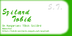 szilard tobik business card