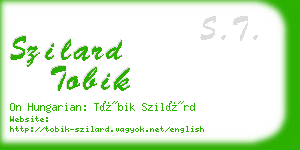 szilard tobik business card